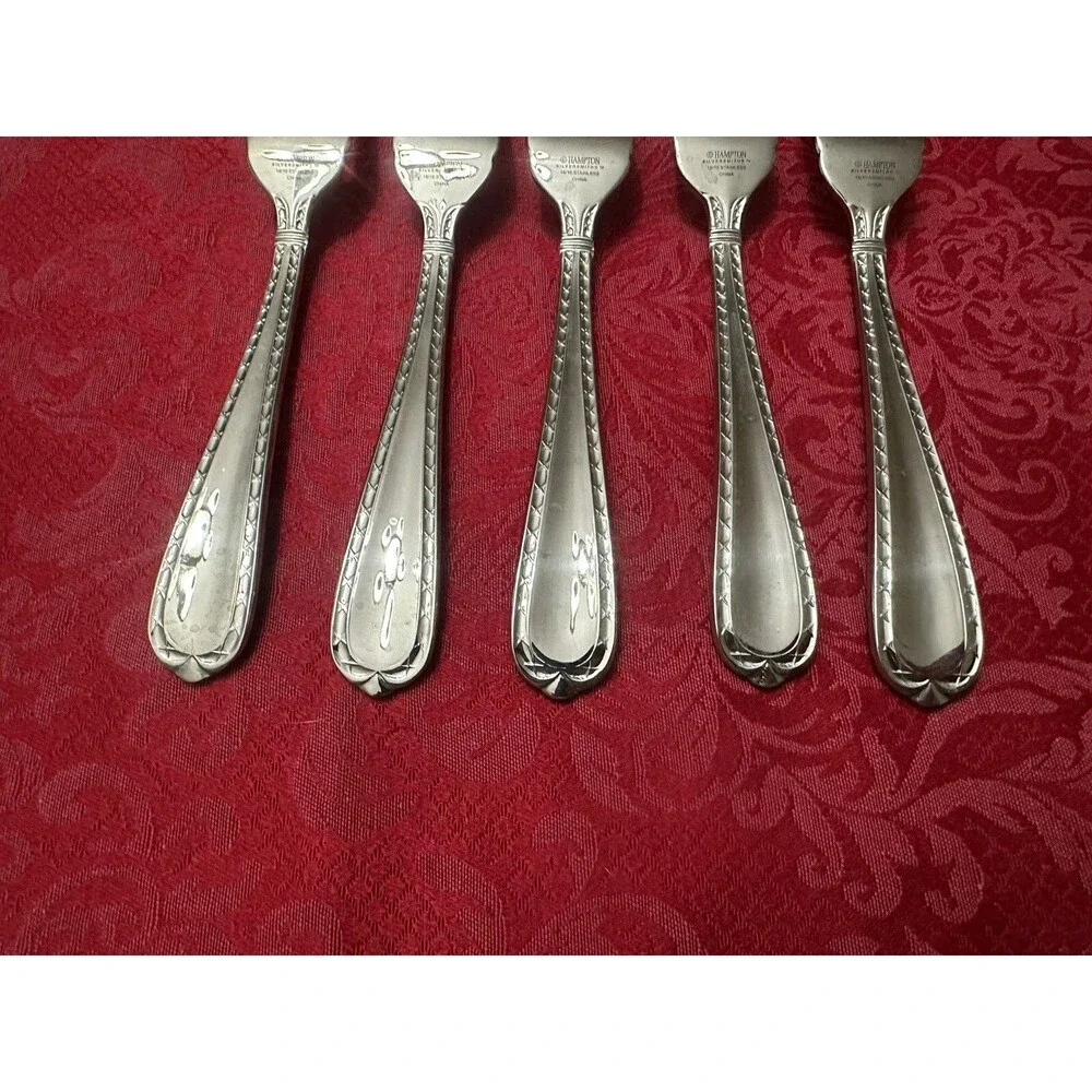 5 Hampton NOBILITY 3 Tine Salad Forks 7 1/8